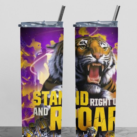 LSU 'LAND OF THE ROAR' TUMBLER - Picture 3 of 3